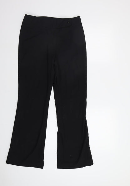 Womens UK Size 10 NEXT Regular Fit Dress Pants Black Trousers
