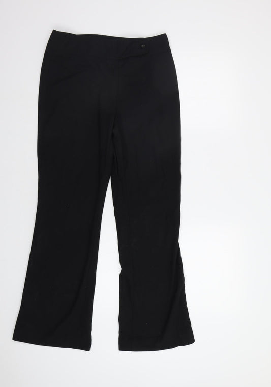 Womens UK Size 10 NEXT Regular Fit Dress Pants Black Trousers