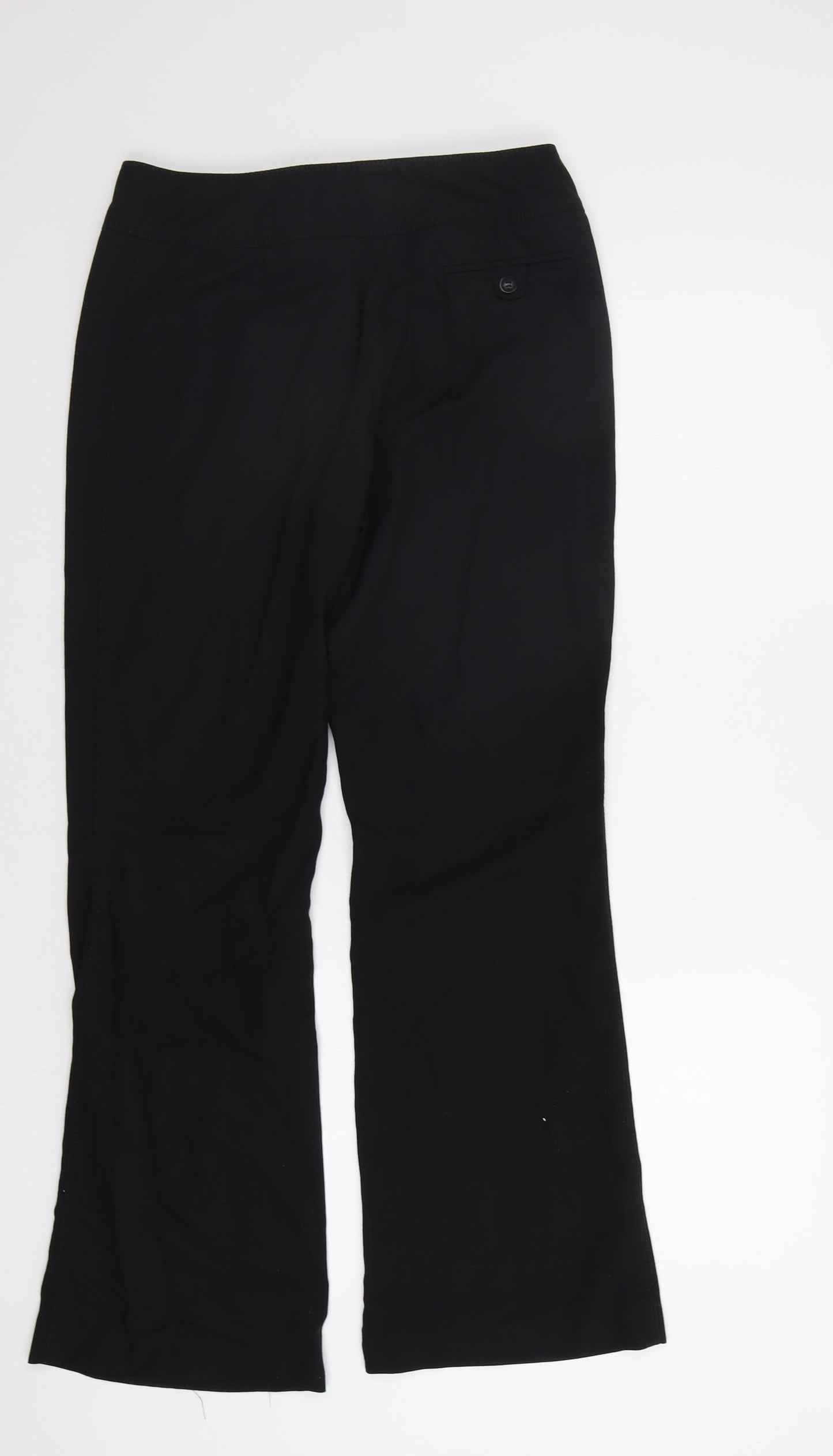 Womens UK Size 10 NEXT Regular Fit Dress Pants Black Trousers