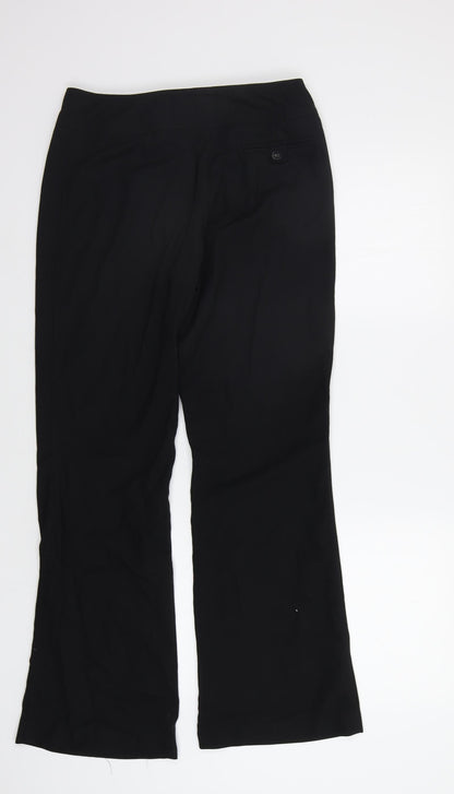 Womens UK Size 10 NEXT Regular Fit Dress Pants Black Trousers