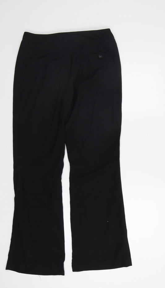 Womens UK Size 10 NEXT Regular Fit Dress Pants Black Trousers