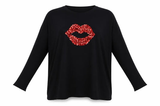 Womens UK Size M QED London Black Pullover Jumper