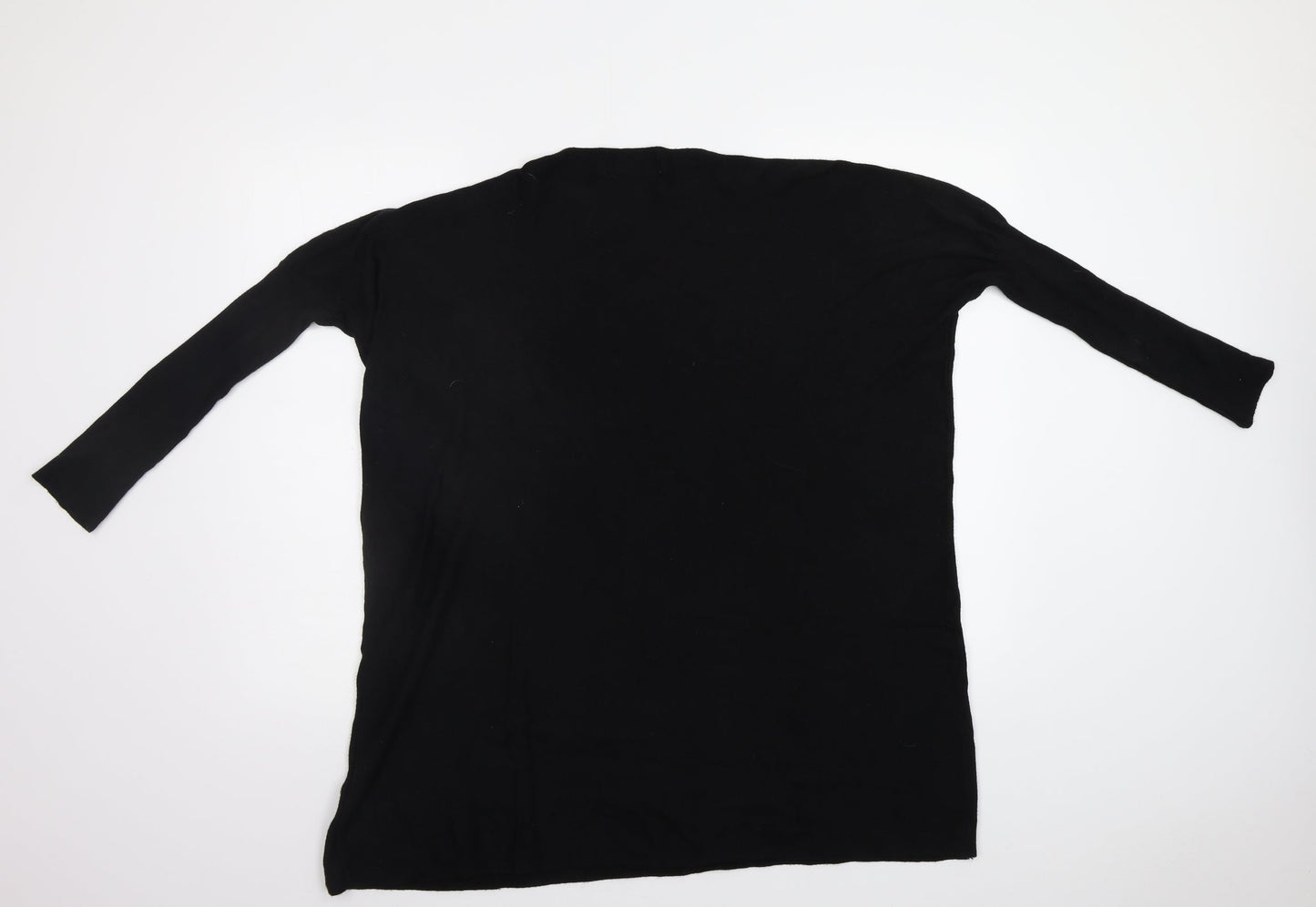 Womens UK Size M QED London Black Pullover Jumper