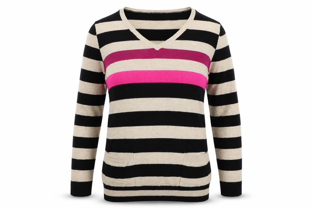 Womens UK Size L South Multicoloured Pullover Jumper