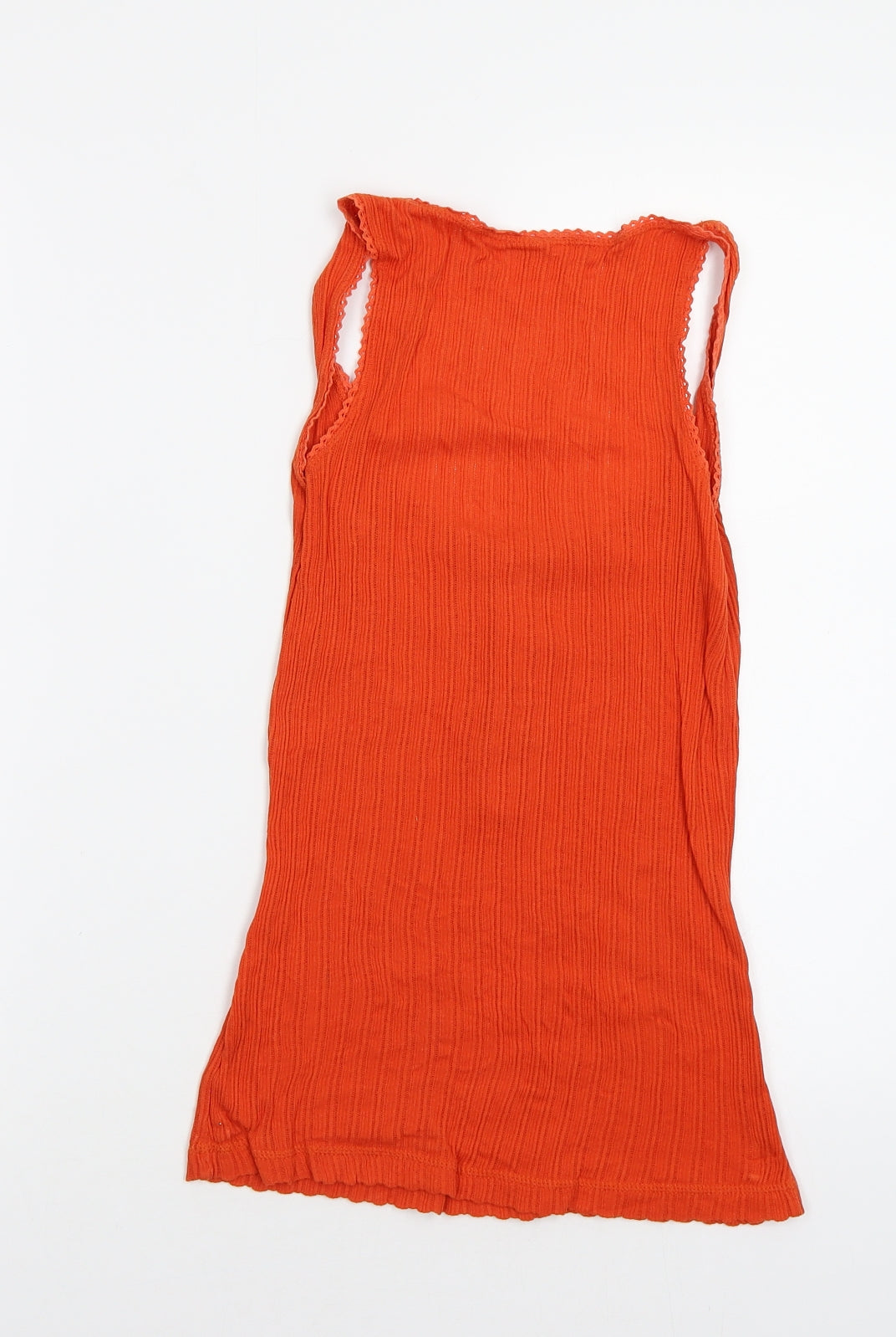 Womens UK Size S Preworn Orange Camisole Tank