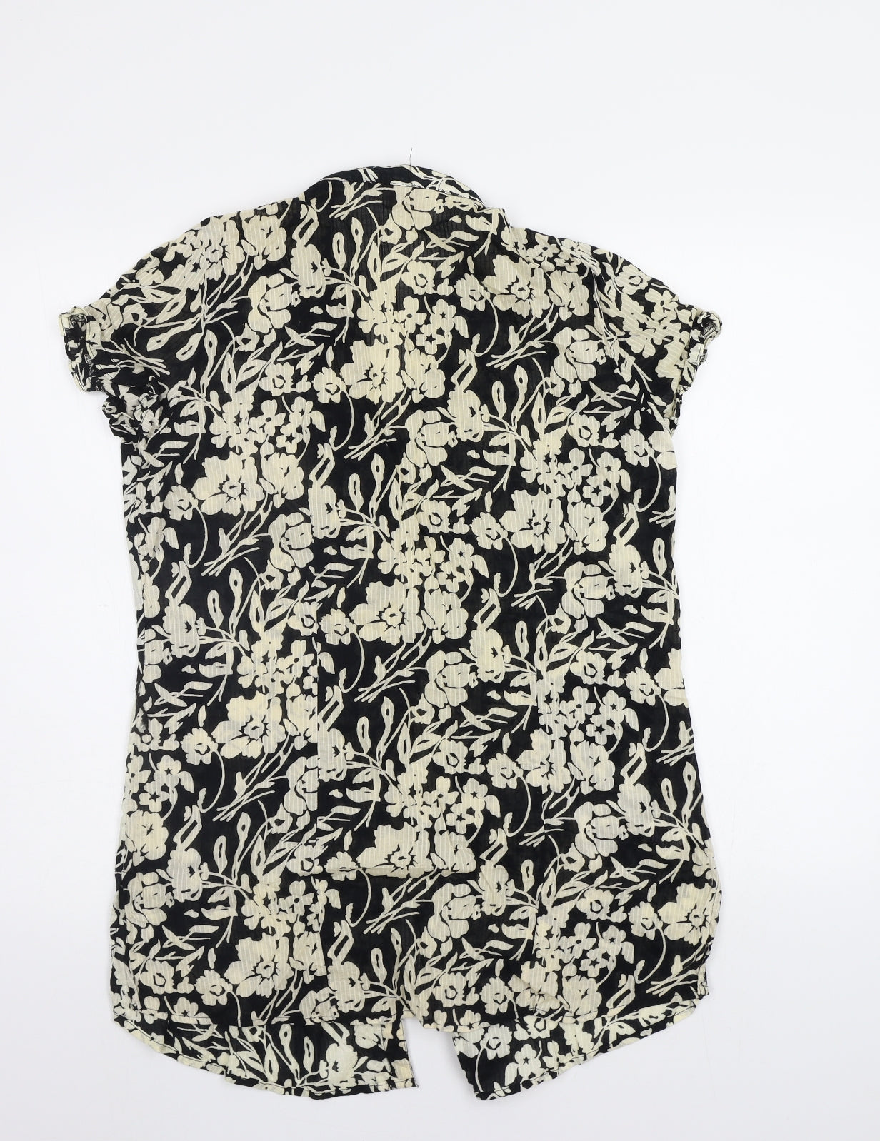 Womens UK Size 14 Soon Black Basic Blouse