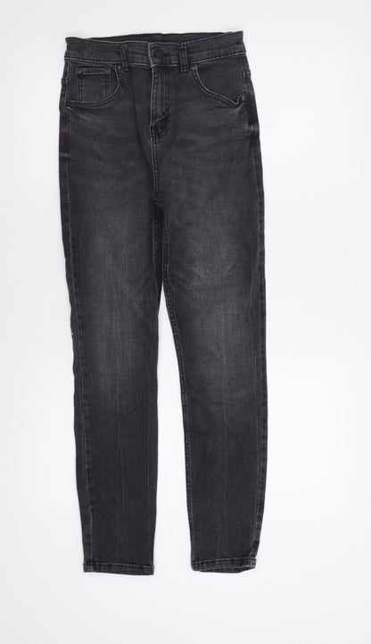 TU Girls Black  Damask Skinny Jeans Size 12 Years