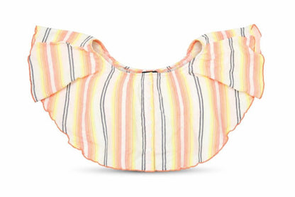 Womens UK Size 10 Primark Multicoloured Cropped Blouse