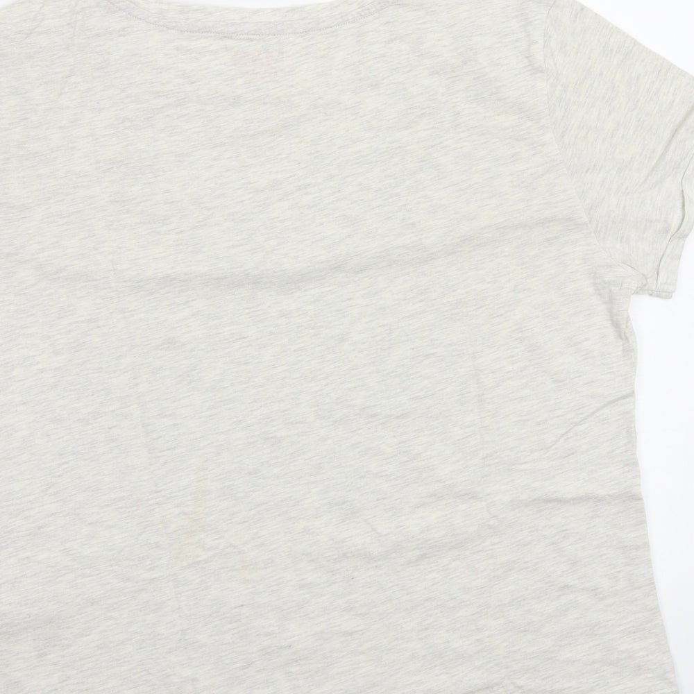 M&S Womens Grey   Top Pyjama Top Size 12  - Xmas