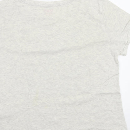 M&S Womens Grey   Top Pyjama Top Size 12  - Xmas