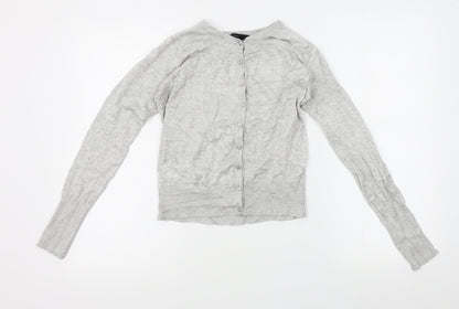 Womens UK Size S Atmosphere Grey Cardigan Jumper