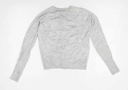 Womens UK Size S Atmosphere Grey Cardigan Jumper