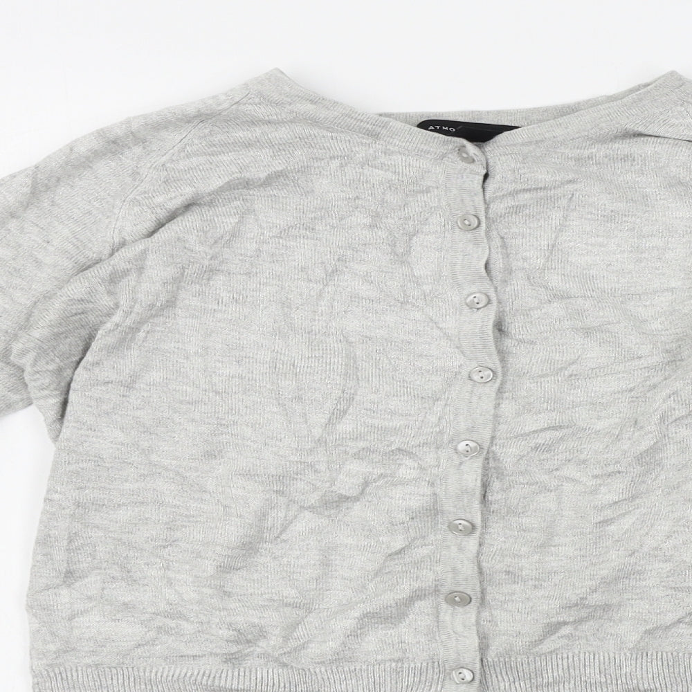Womens UK Size S Atmosphere Grey Cardigan Jumper