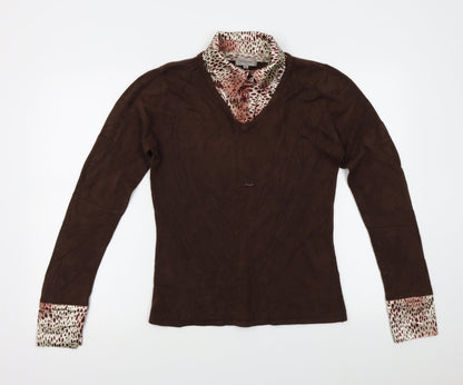 Womens UK Size L Paramour Brown Pullover Jumper
