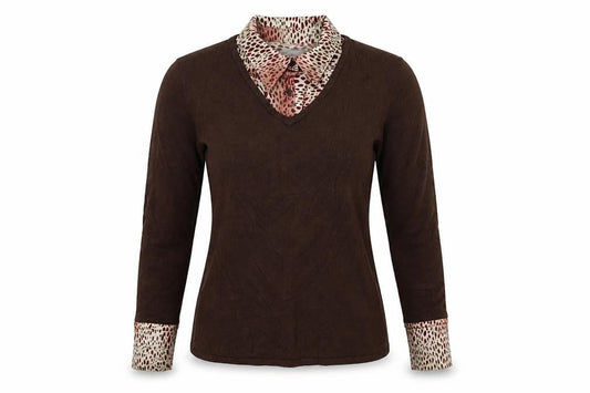 Womens UK Size L Paramour Brown Pullover Jumper