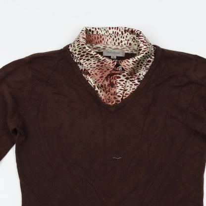 Womens UK Size L Paramour Brown Pullover Jumper