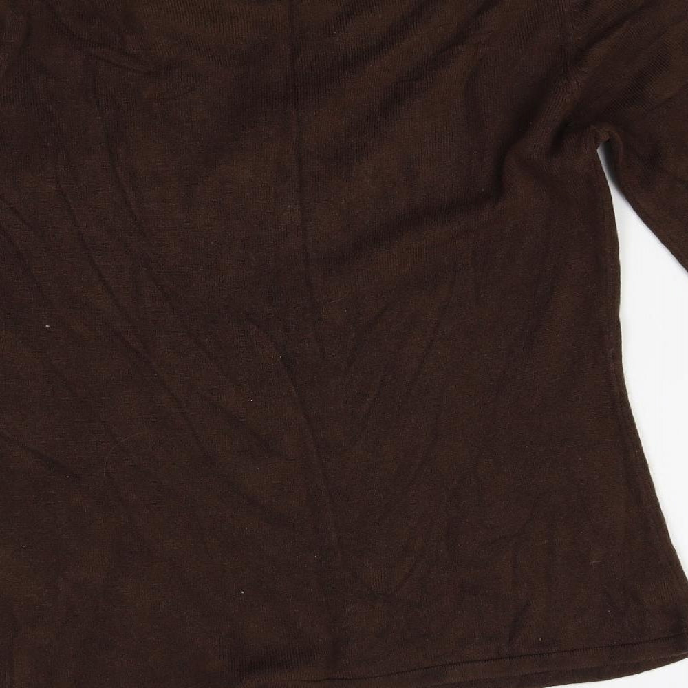 Womens UK Size L Paramour Brown Pullover Jumper
