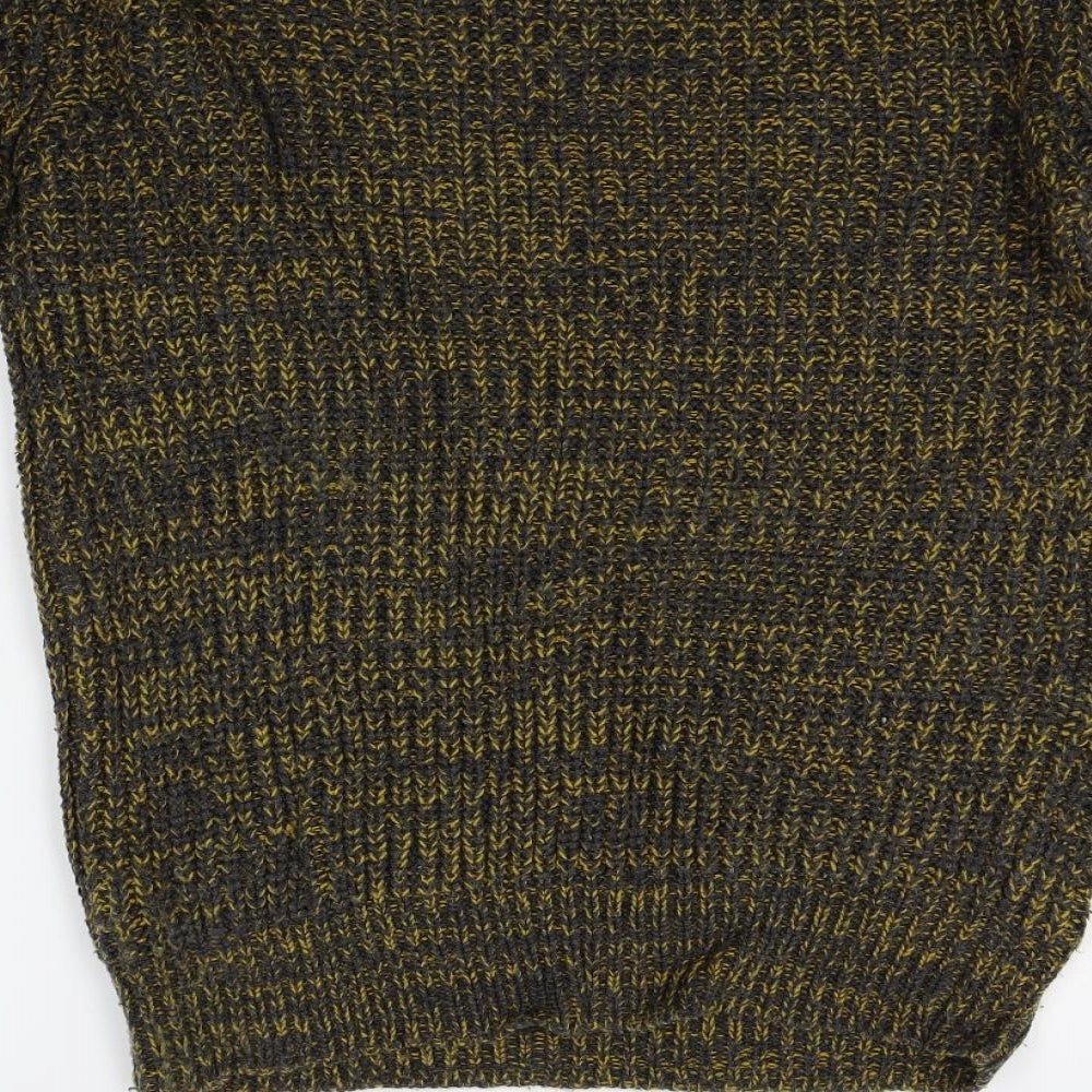 Brave Soul Mens Gold   Pullover Jumper Size XS