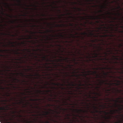 solid Womens Red   Pullover Jumper Size M