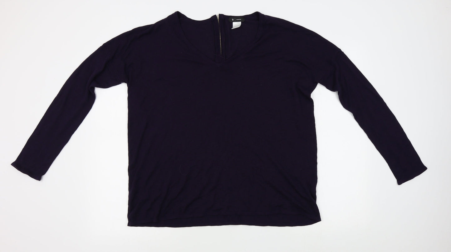 Womens UK Size 20 La Redoute Purple Pullover Jumper