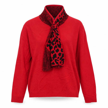 Womens UK Size M Autonomy Red Pullover Jumper