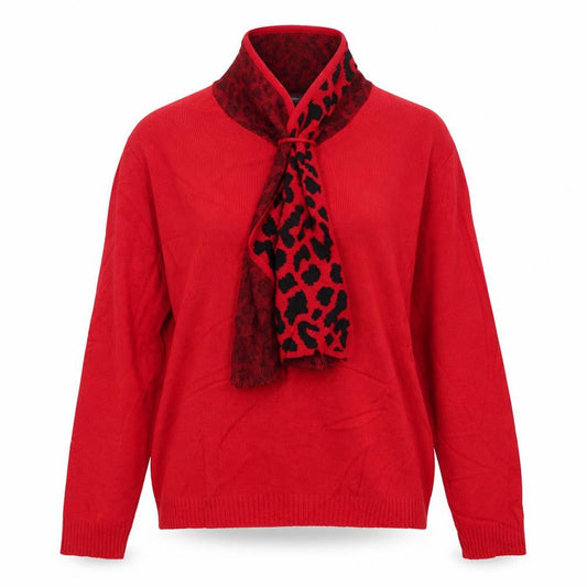 Womens UK Size M Autonomy Red Pullover Jumper