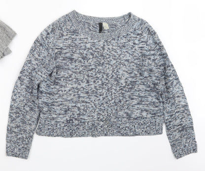 Divided by H&M Womens Blue  Knit Pullover Jumper Size M