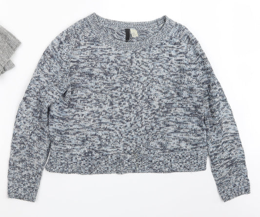 Divided by H&M Womens Blue  Knit Pullover Jumper Size M