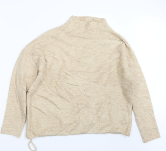 Womens UK Size S Marks and Spencer Beige Pullover Jumper