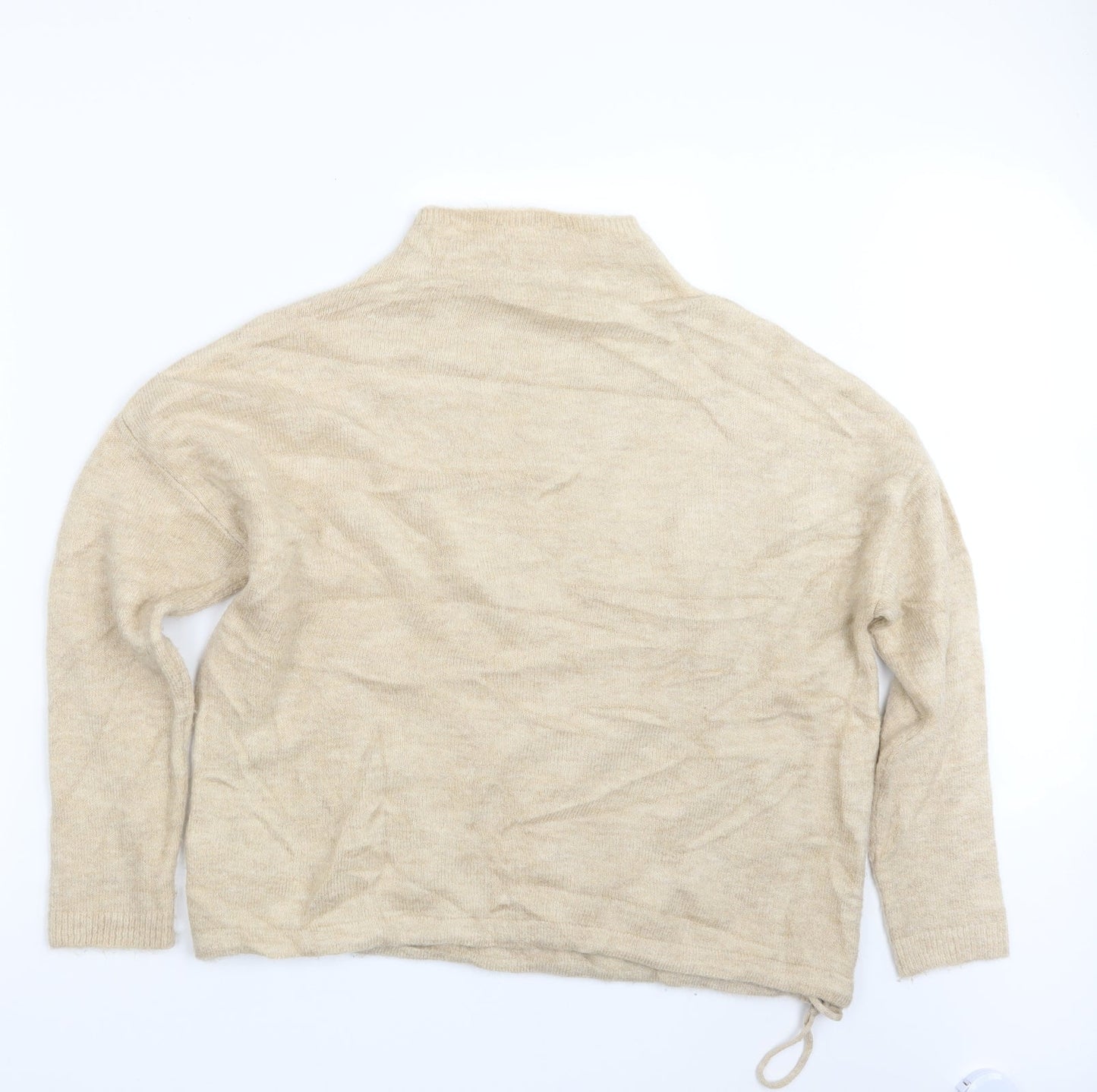 Womens UK Size S Marks and Spencer Beige Pullover Jumper