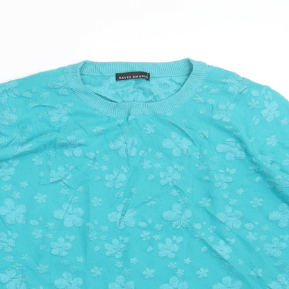 David Emanuel Womens Blue   Pullover Jumper Size L