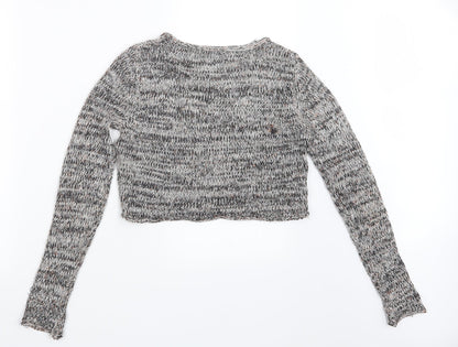 Kylie Girls Black  Knit Pullover Jumper Size 13 Years