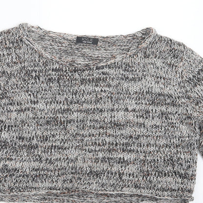 Kylie Girls Black  Knit Pullover Jumper Size 13 Years