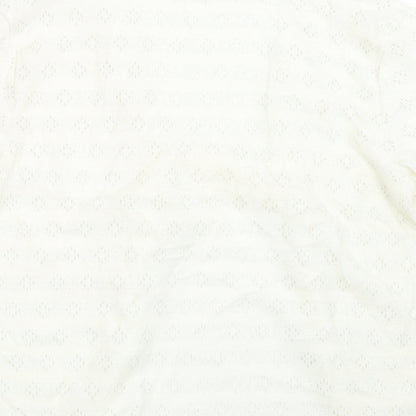 Slenderella Womens Ivory  Knit Cardigan Jumper Size M