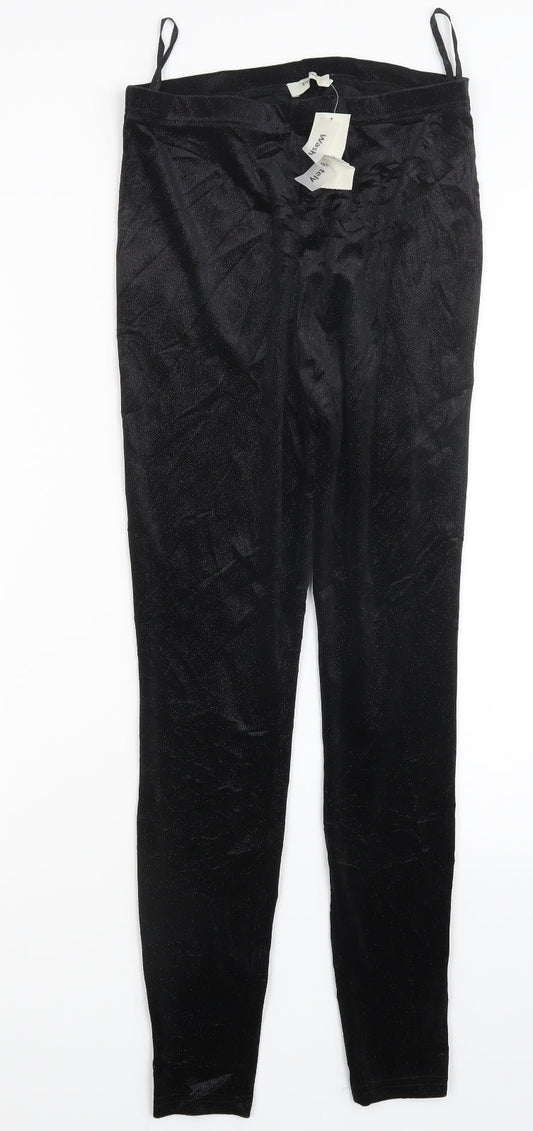 Papaya Womens Black   Capri Trousers Size 12 L28 in