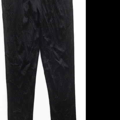 Papaya Womens Black   Capri Trousers Size 12 L28 in