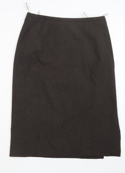 Verse Womens Brown   Straight & Pencil Skirt Size 12