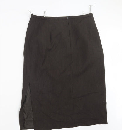 Verse Womens Brown   Straight & Pencil Skirt Size 12
