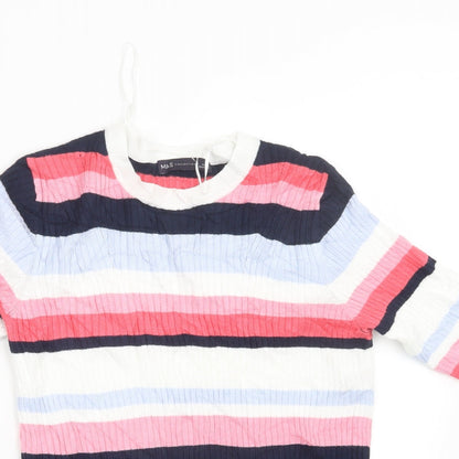 Womens UK Size 12 Marks and Spencer Pink Pullover Jumper