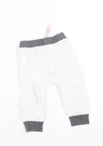Disney Baby Baby White  Knit Capri Trousers Size 12-18 Months