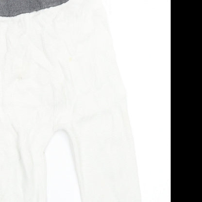 Disney Baby Baby White  Knit Capri Trousers Size 12-18 Months