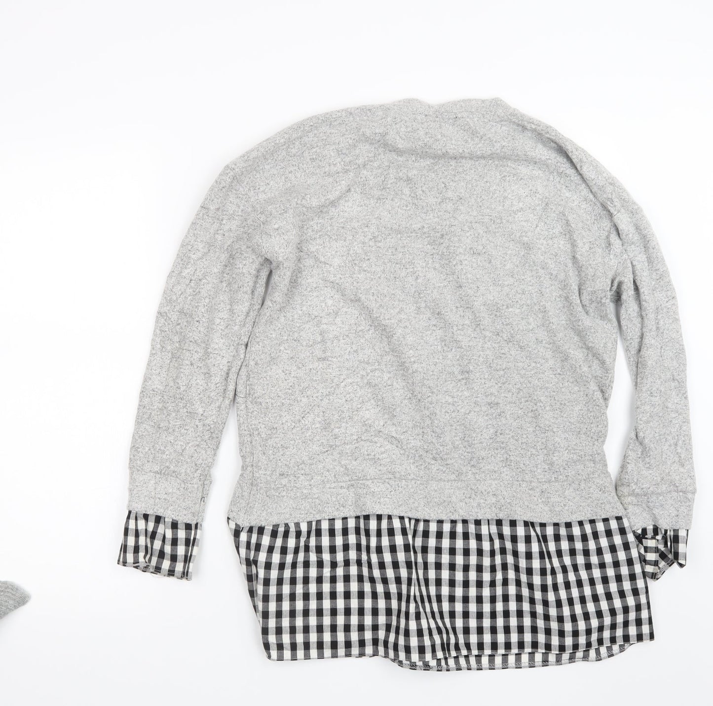 Womens UK Size S New Look Grey Pullover Jumper