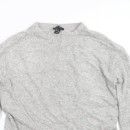 Womens UK Size S New Look Grey Pullover Jumper