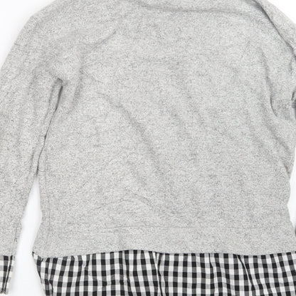 Womens UK Size S New Look Grey Pullover Jumper
