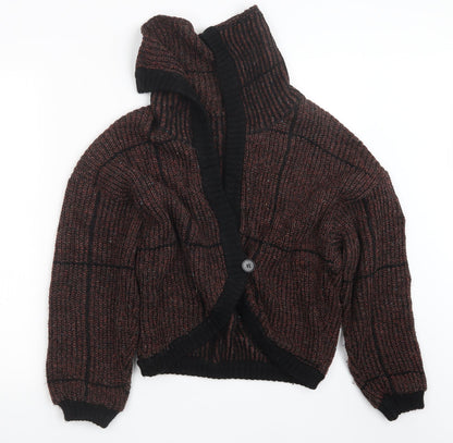 inp Womens Red  Knit Cardigan Jumper Size S