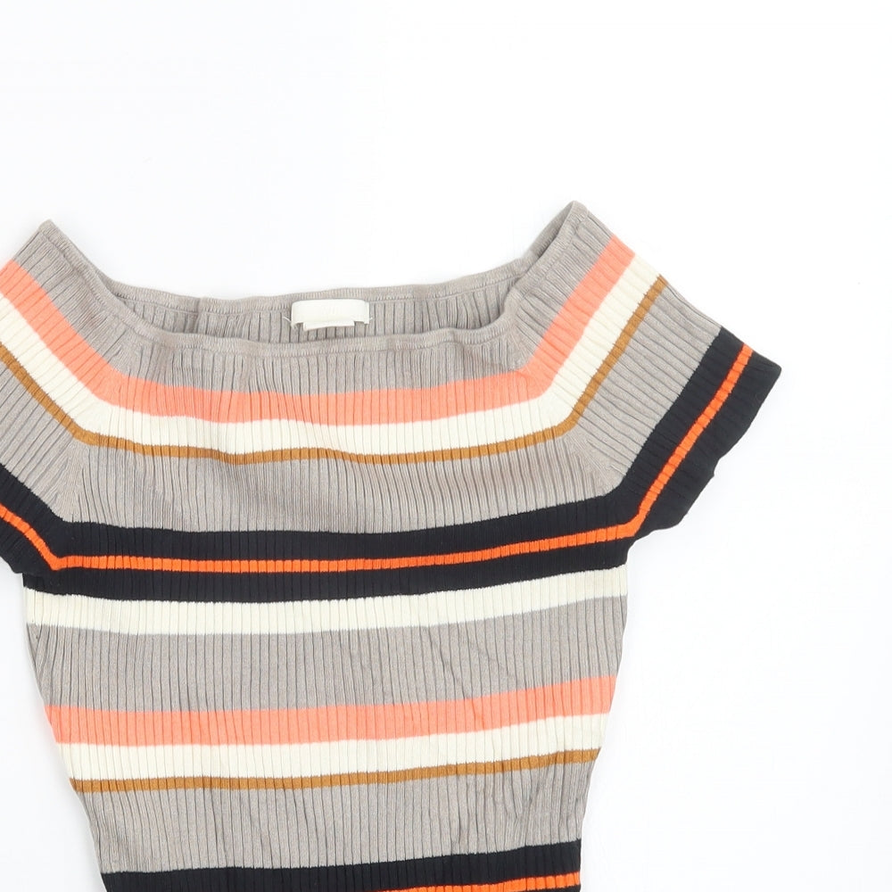 Womens UK Size S H&M Beige Pullover Jumper