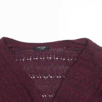 George Womens Purple  Knit Cardigan Jumper Size 14