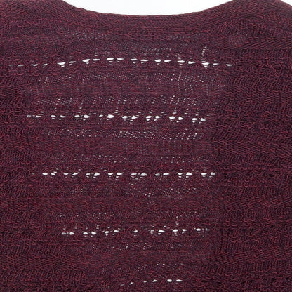 George Womens Purple  Knit Cardigan Jumper Size 14