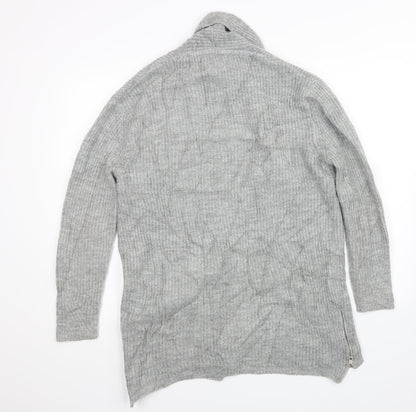 Womens UK Size S River Island Grey Cardigan Jumper