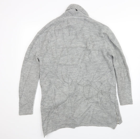 Womens UK Size S River Island Grey Cardigan Jumper